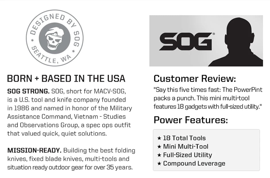 SOG PowerPint 18-in-1 Tactical Multi-Tool