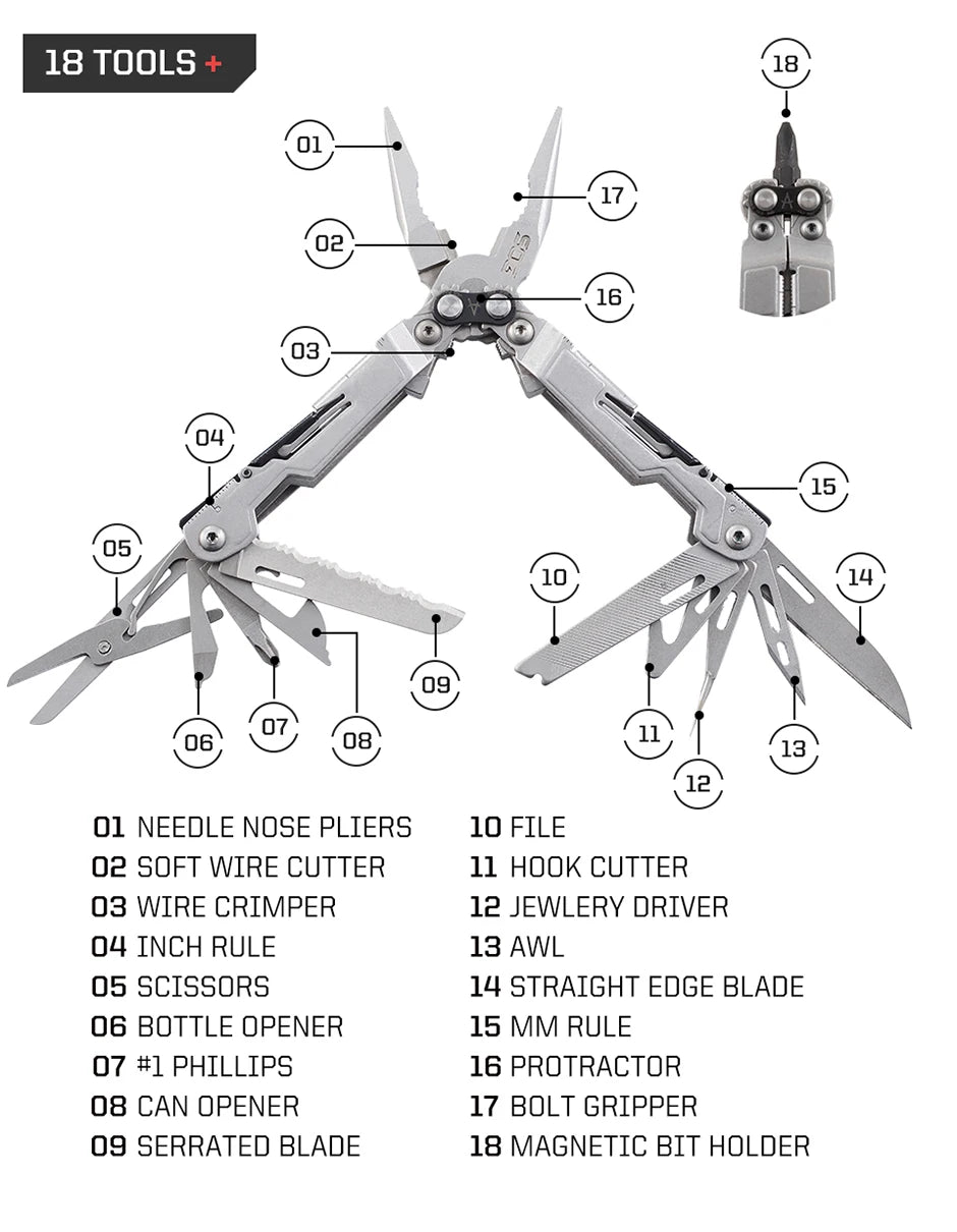 SOG PowerPint 18-in-1 Tactical Multi-Tool