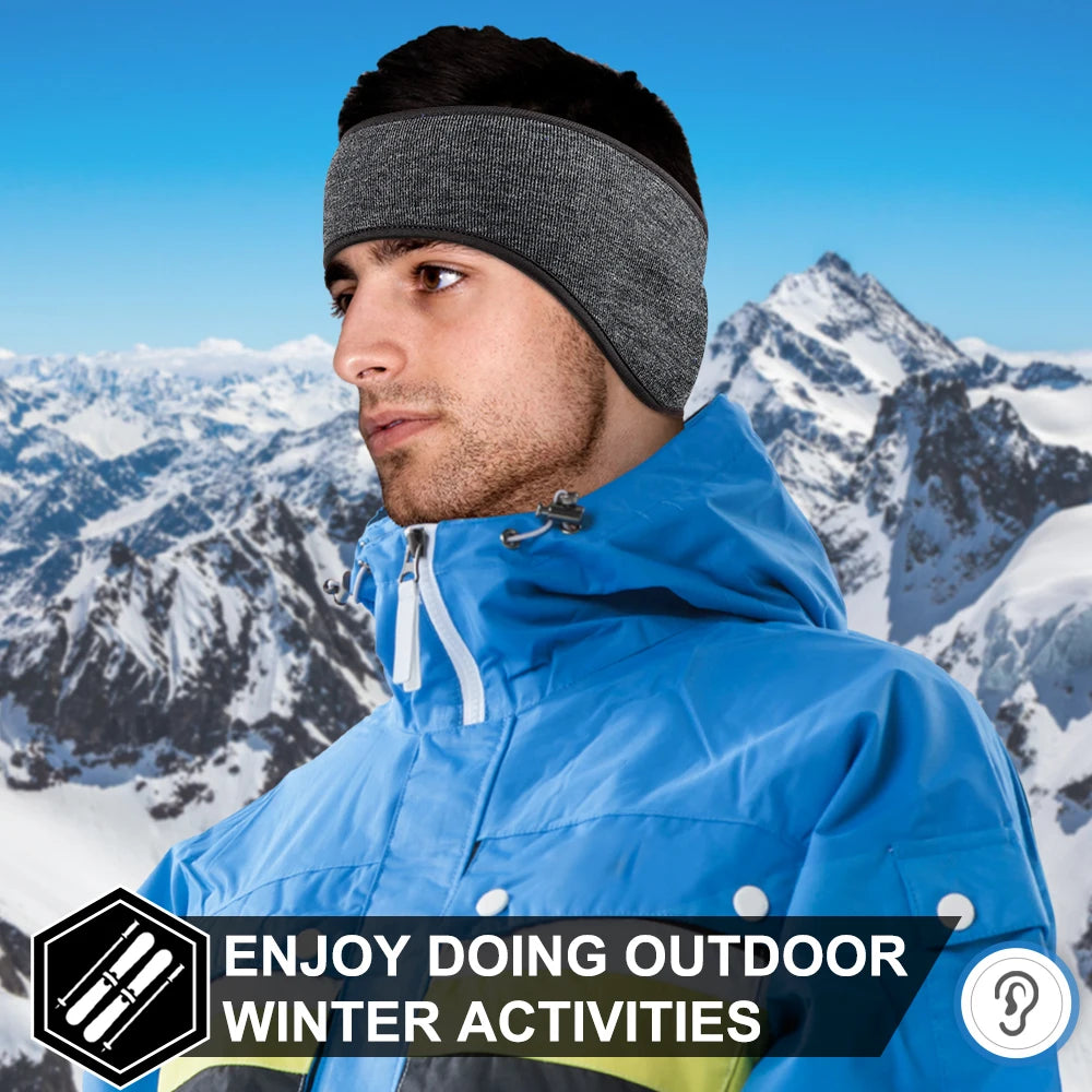 Winter Thermal Fleece Sweatband Headband