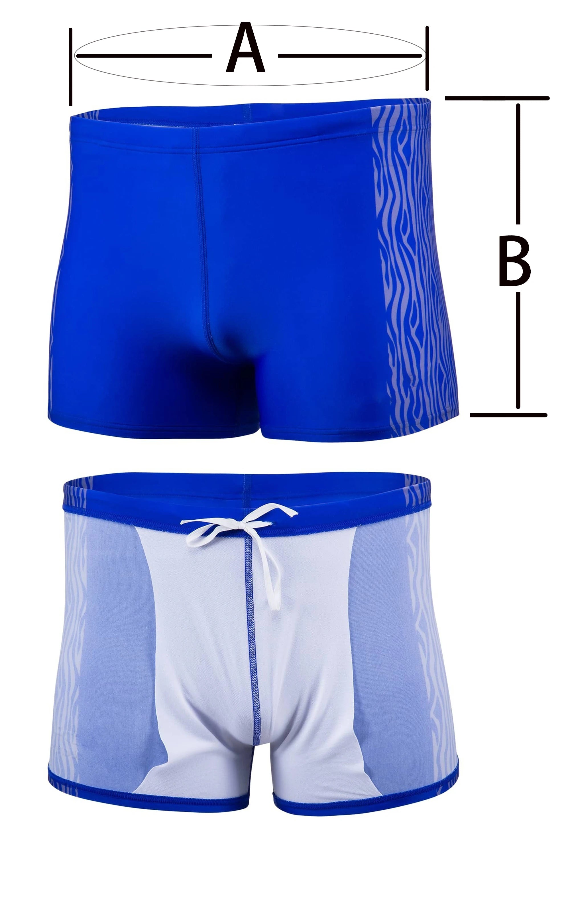 Men's Plus Size 5XL 3D Printed Swim Trunks