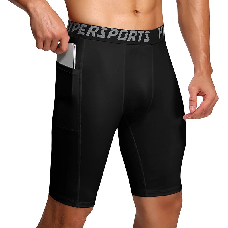 Men’s Quick-Dry Running Compression Shorts