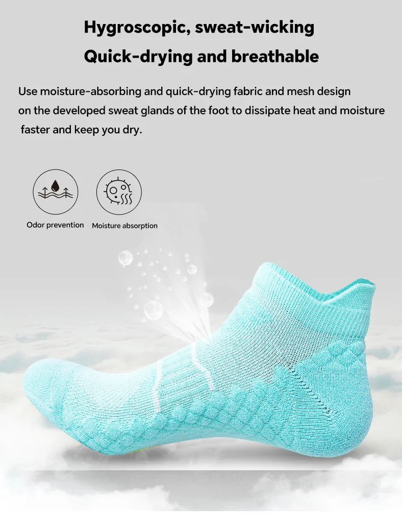 YUPAO Women’s Pure Cotton Breathable Anti-Slip Boat Socks