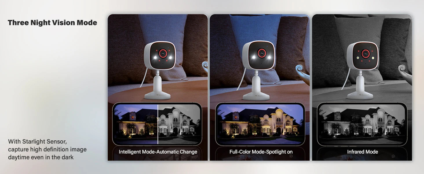 Jennov 2K HD Wireless WiFi Security Camera (5Ghz/2.4Ghz) – Indoor/Outdoor IP66