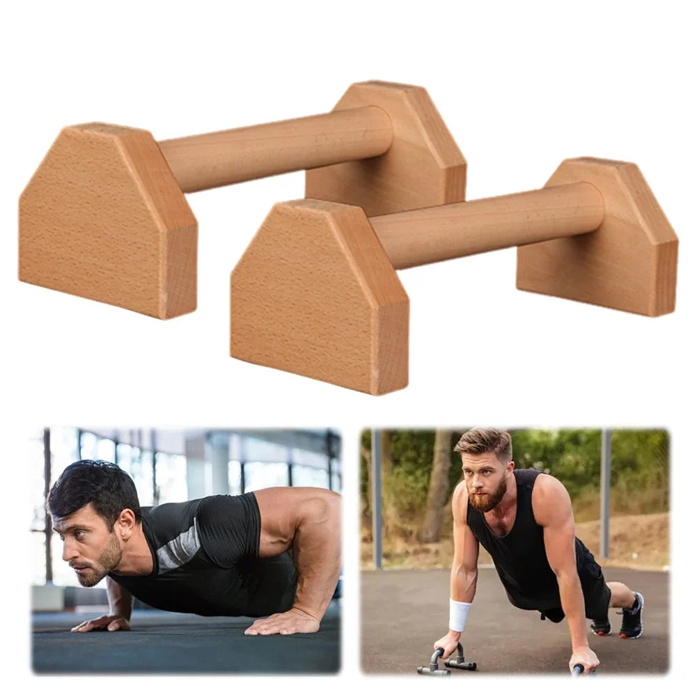 Wooden Non-Slip Push-up Stand