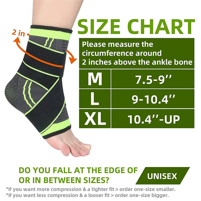 Adjustable Compression Ankle Brace Support