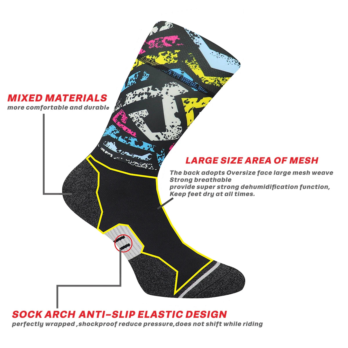 Compression 2024 Sport Cycling Socks