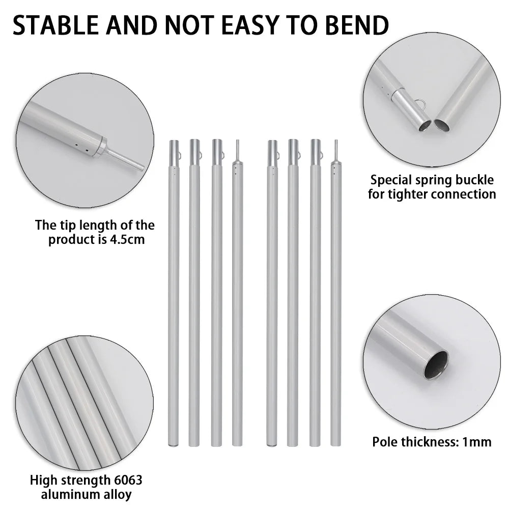 Waterproof Camping Tent Tarp with 19 Hang Points