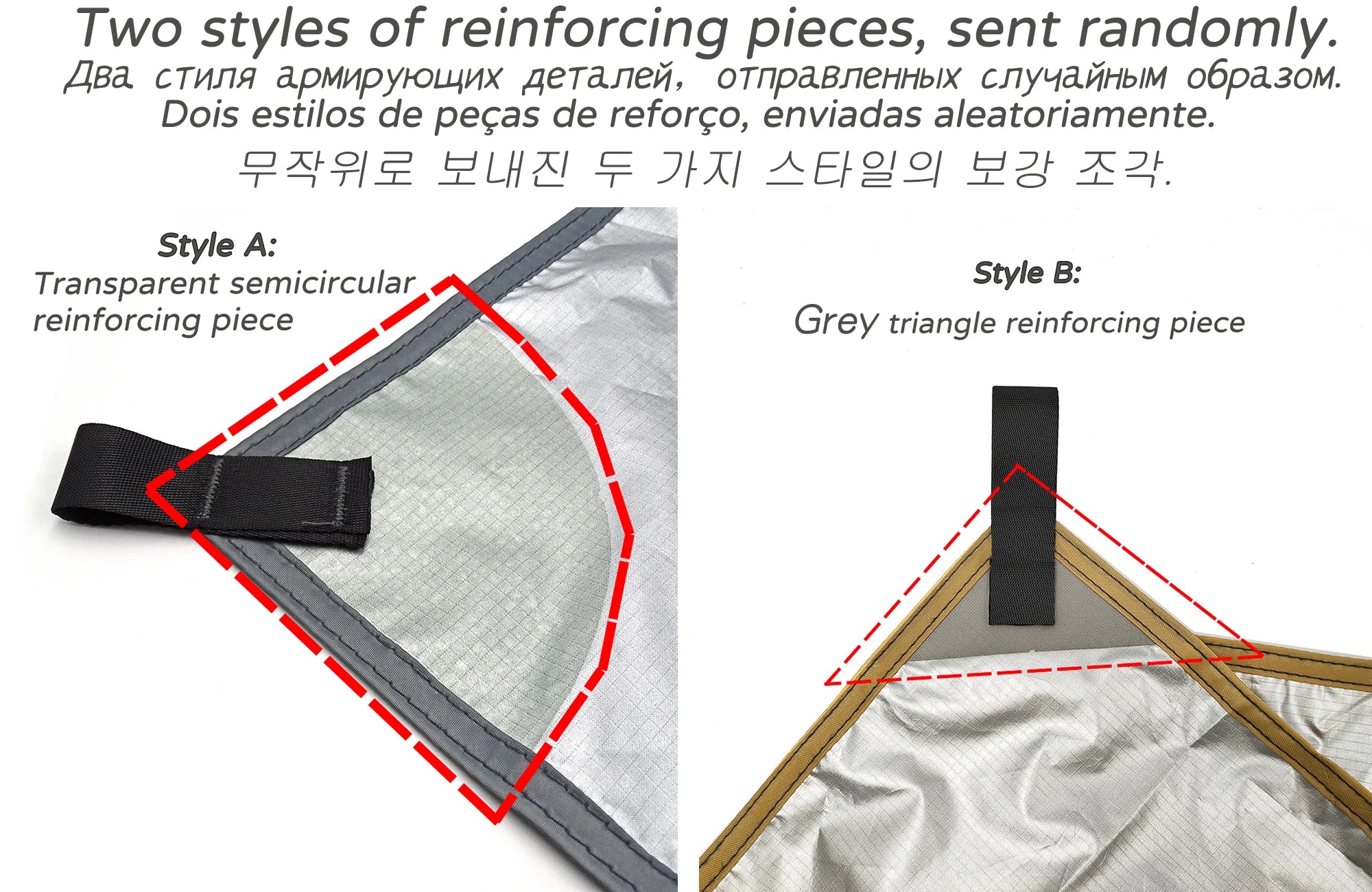 Waterproof Camping Tent Tarp with 19 Hang Points