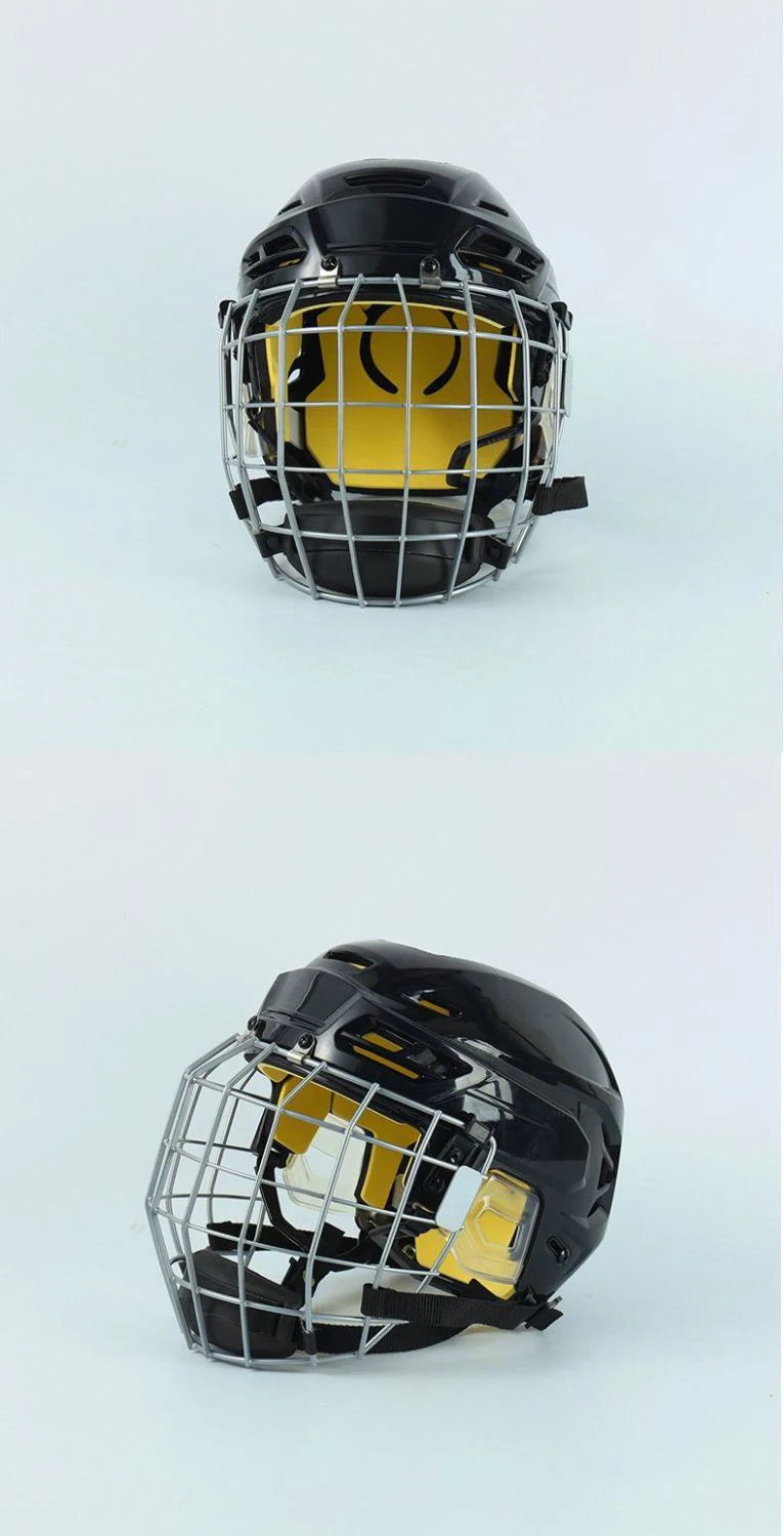 Adjustable Ice Hockey Helmet with Full Face Mask