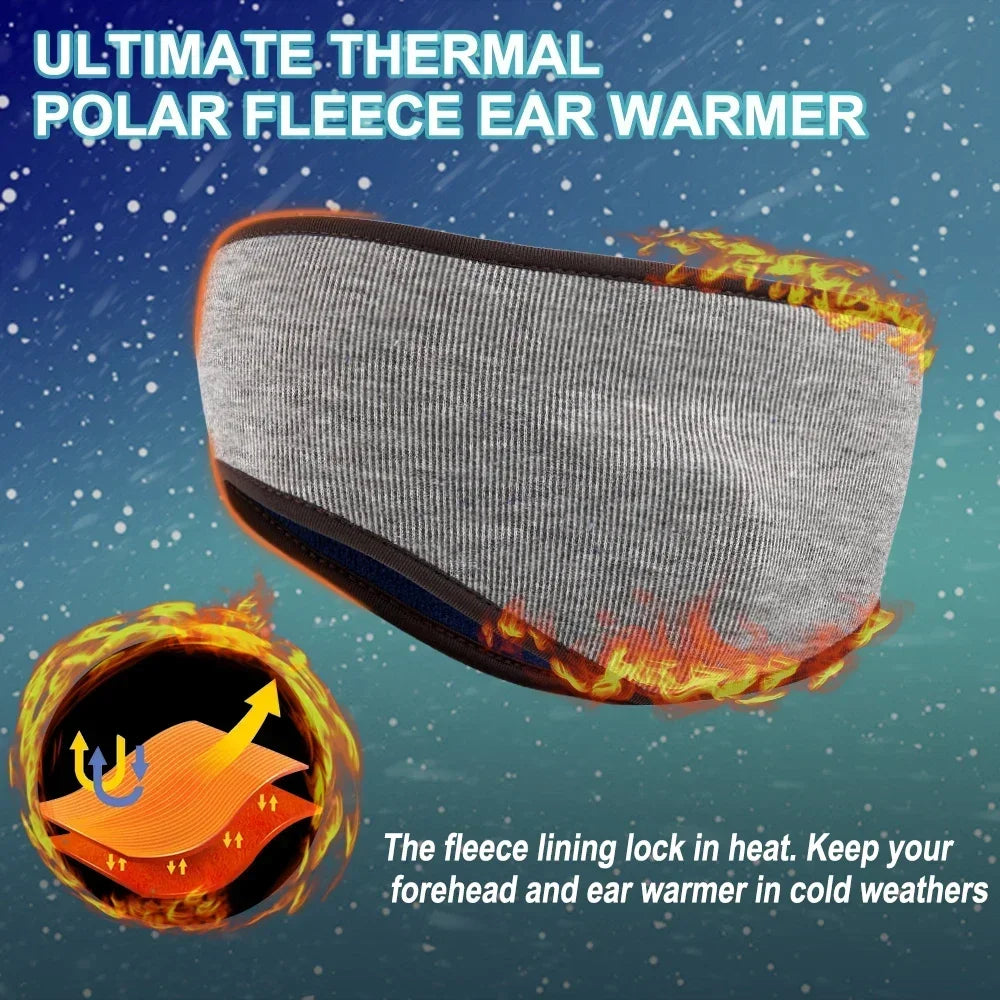 Winter Thermal Fleece Sweatband Headband