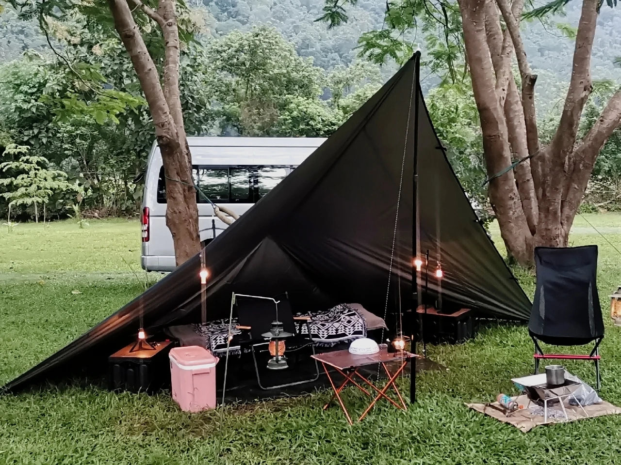 Waterproof Camping Tent Tarp with 19 Hang Points