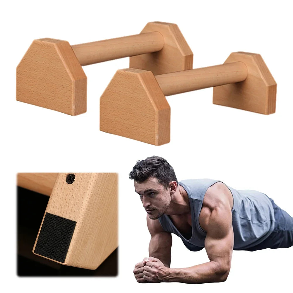 Wooden Non-Slip Push-up Stand