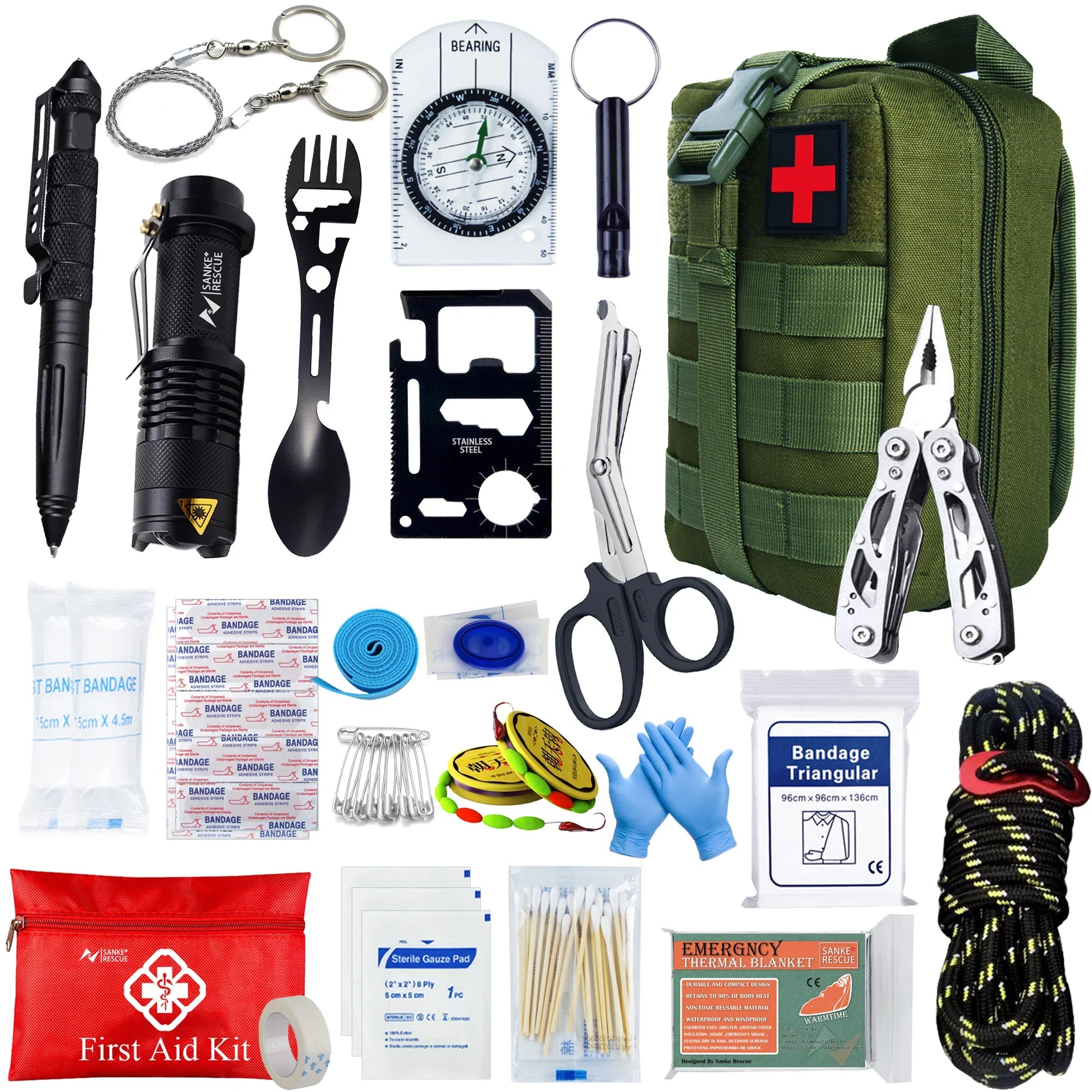 Survival First Aid Kit Molle Emergency Bag