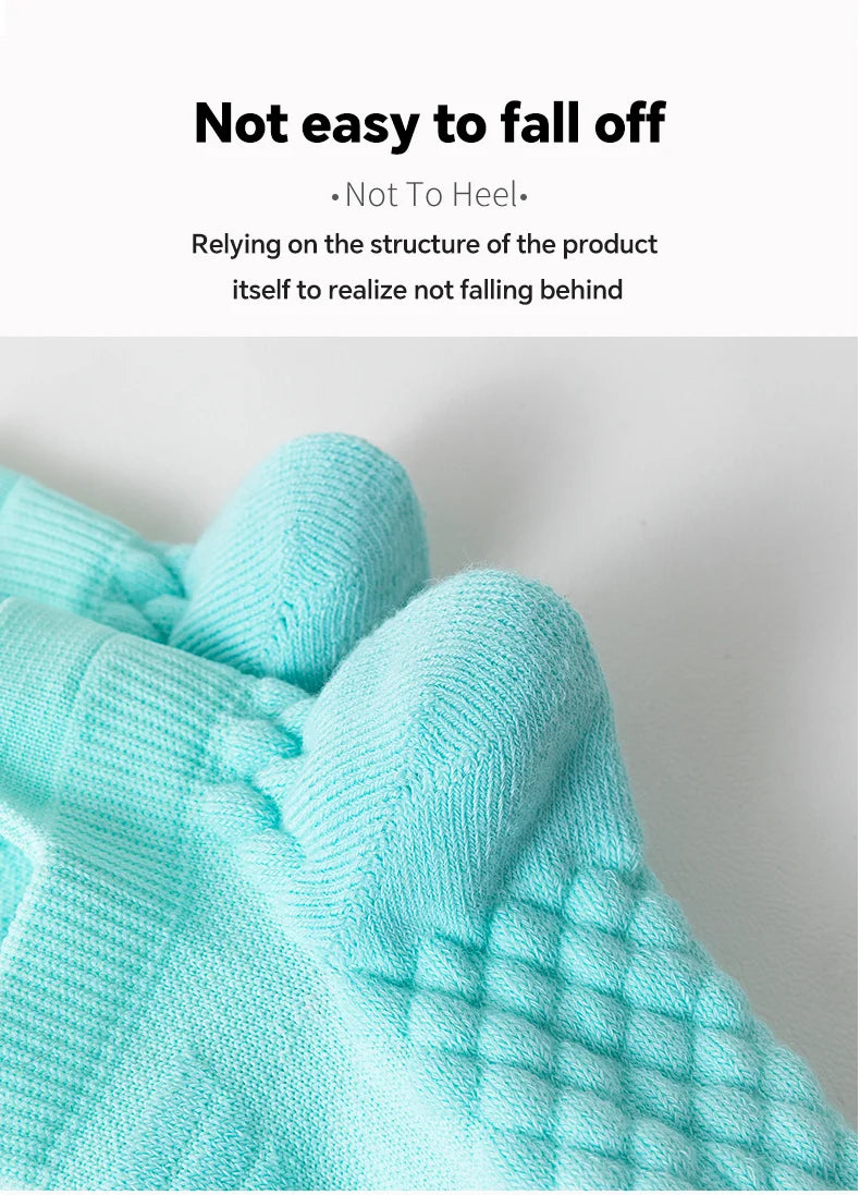 YUPAO Women’s Pure Cotton Breathable Anti-Slip Boat Socks