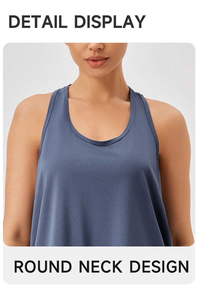 Women's Quick-Dry Sleeveless Yoga Gym Tank Top