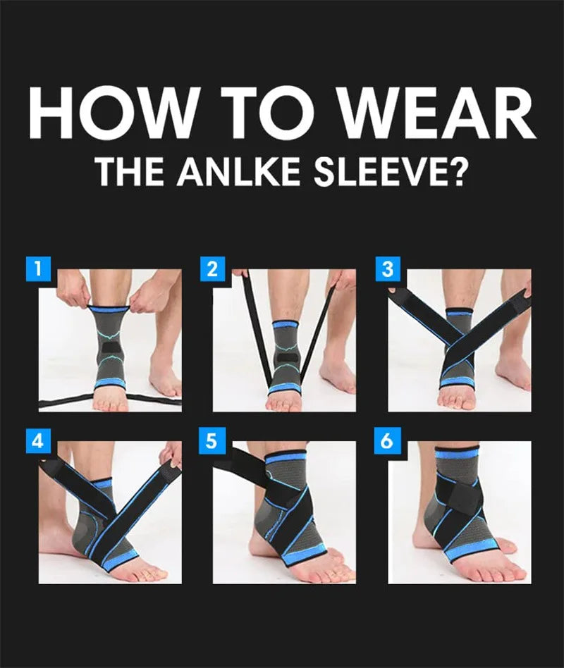 Adjustable Compression Ankle Brace Support