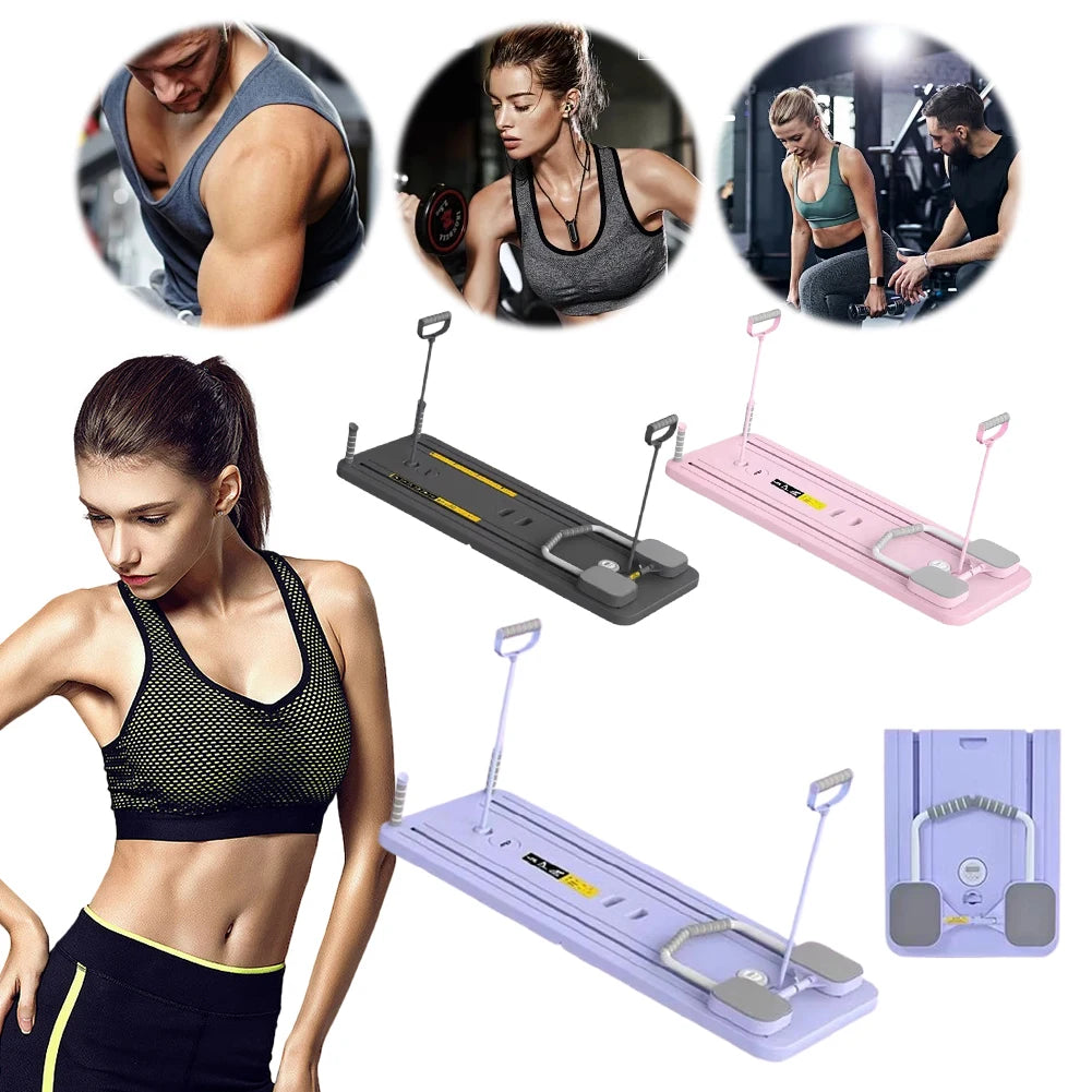 Multifunctional Foldable Abdominal Fitness Board with Timer