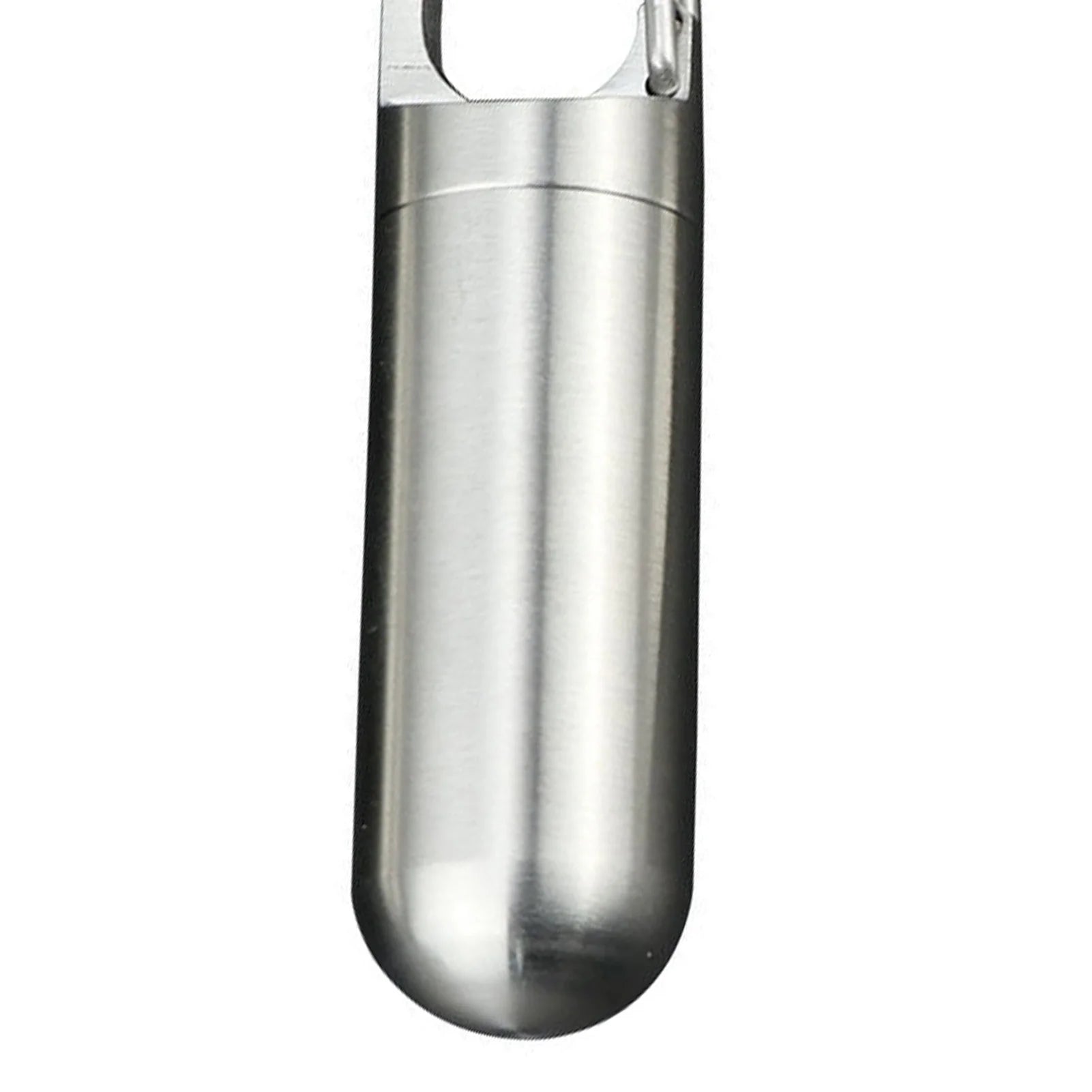 Portable Stainless Steel Medicine Container Keychain