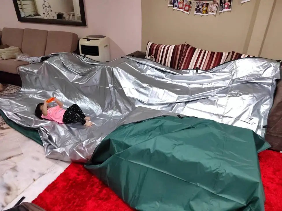 Waterproof Camping Tent Tarp with 19 Hang Points