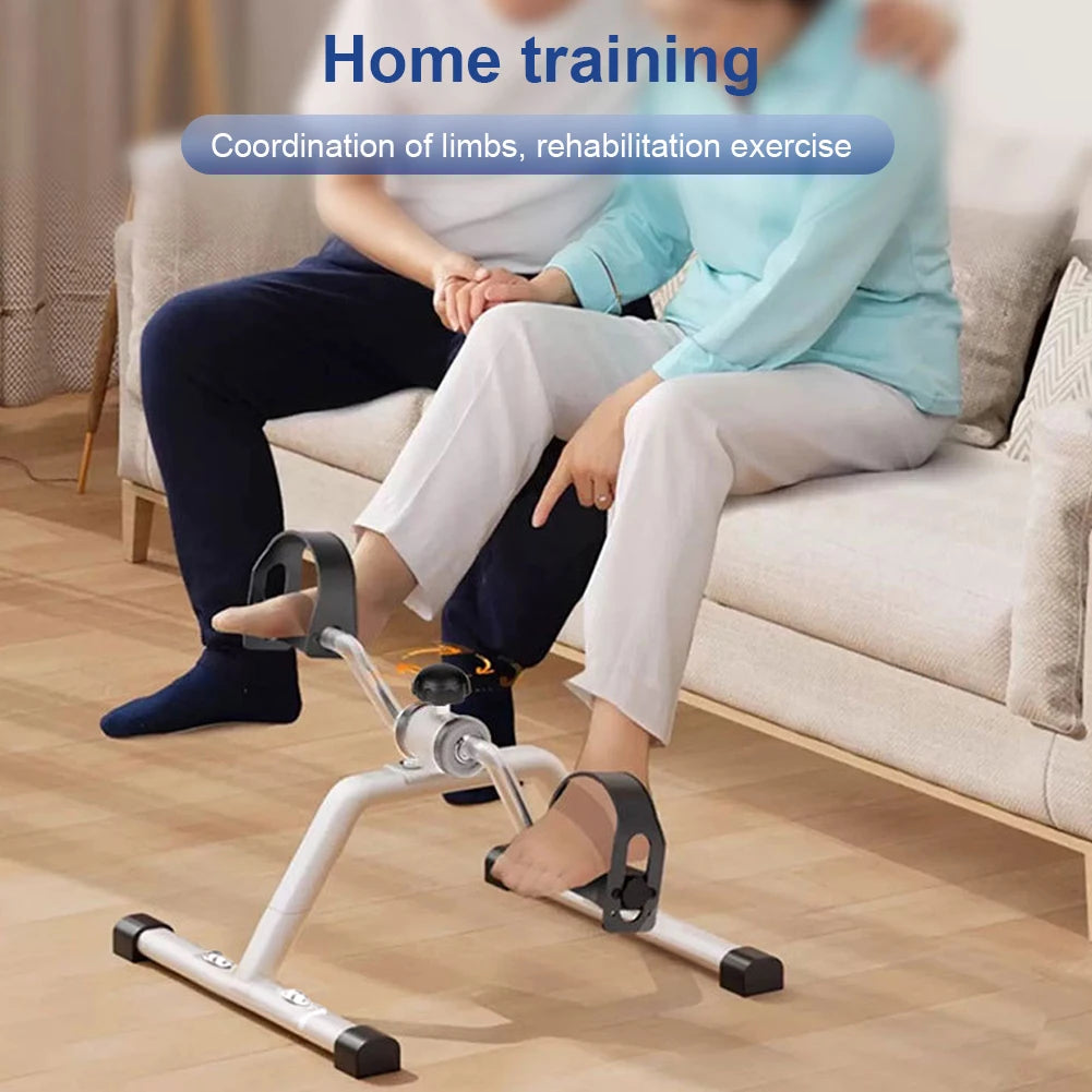 Folding Portable Foot Pedal Exerciser with Adjustable Resistance