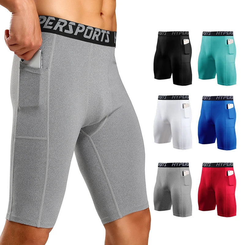 Men’s Quick-Dry Running Compression Shorts