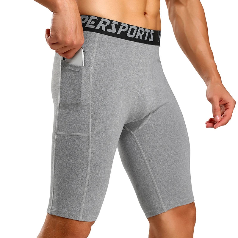 Men’s Quick-Dry Running Compression Shorts
