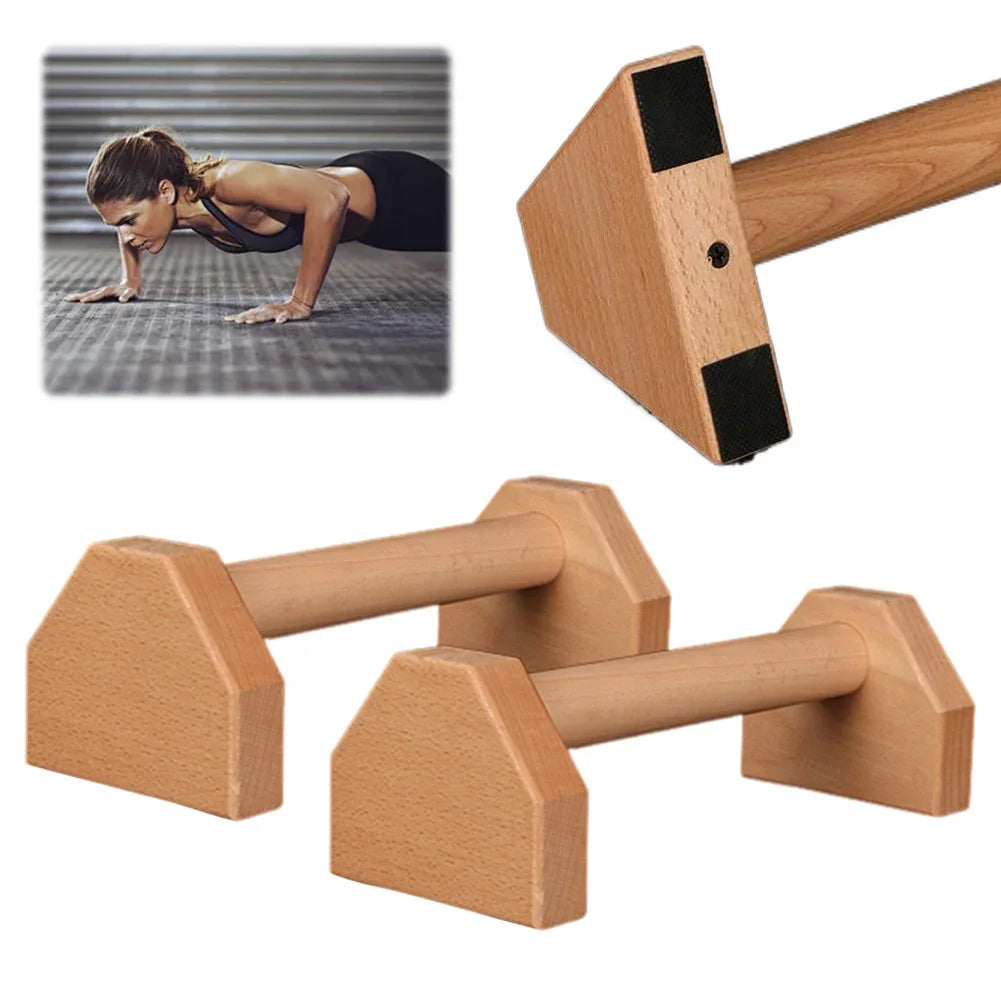 Wooden Non-Slip Push-up Stand