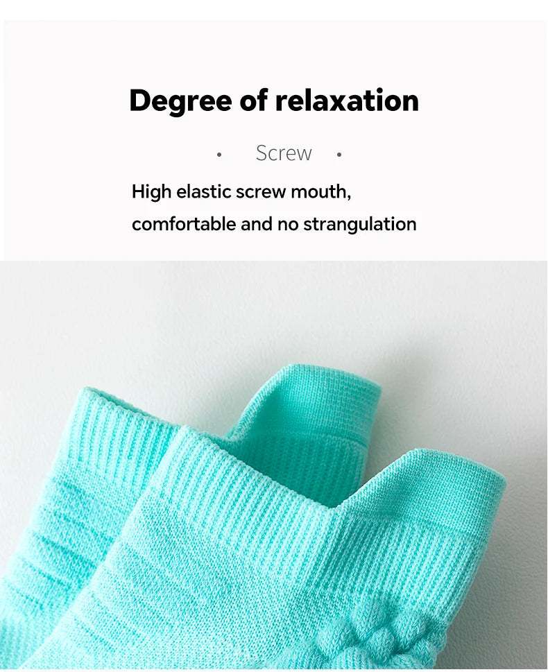 YUPAO Women’s Pure Cotton Breathable Anti-Slip Boat Socks