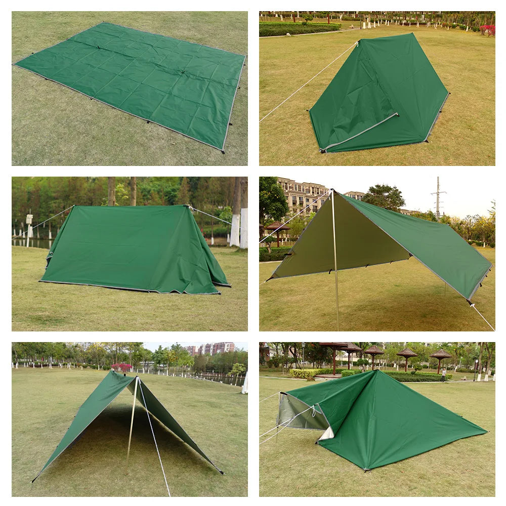 Waterproof Camping Tent Tarp with 19 Hang Points