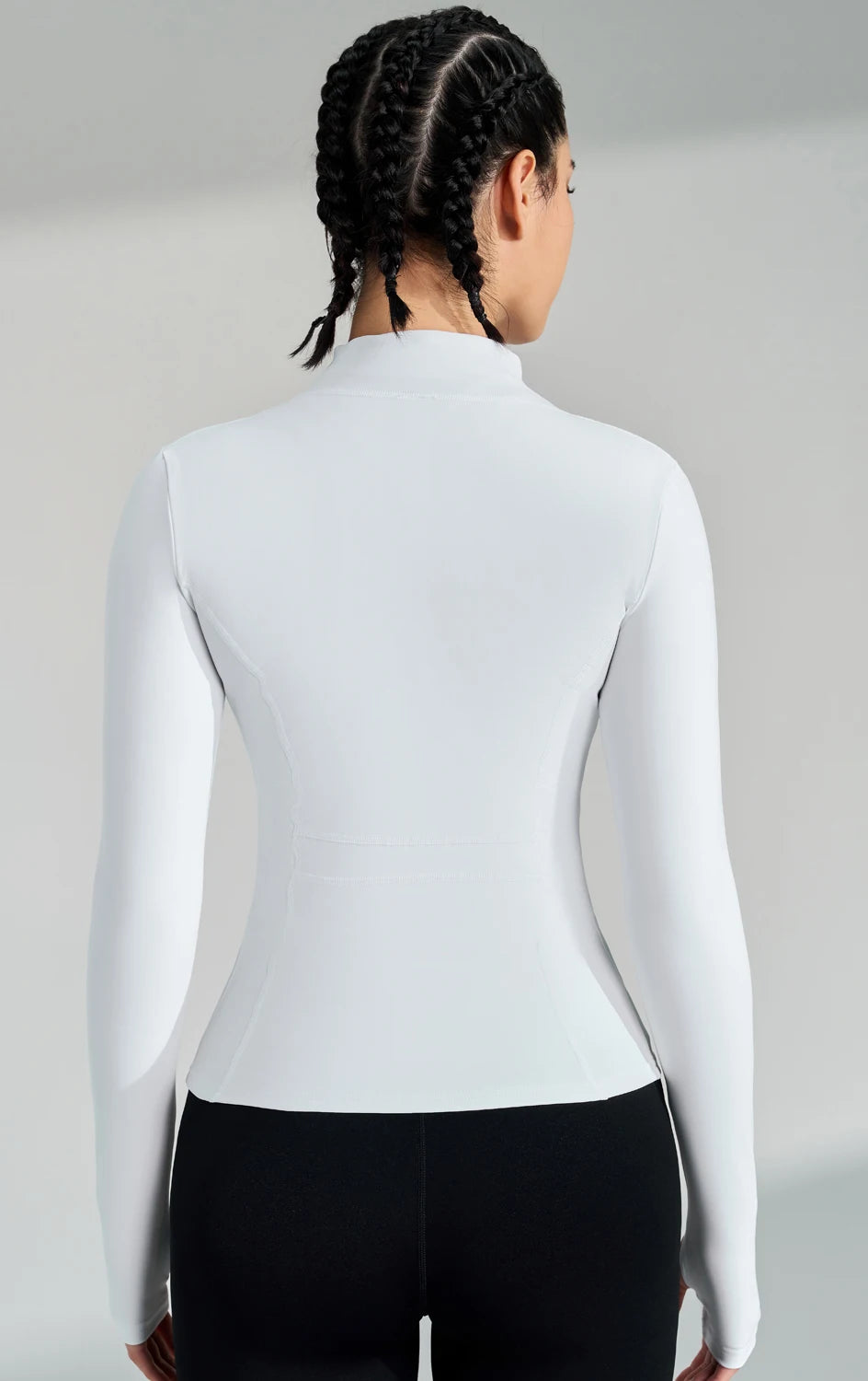 Women’s Full-Zip Yoga & Running Jacket with Thumbholes
