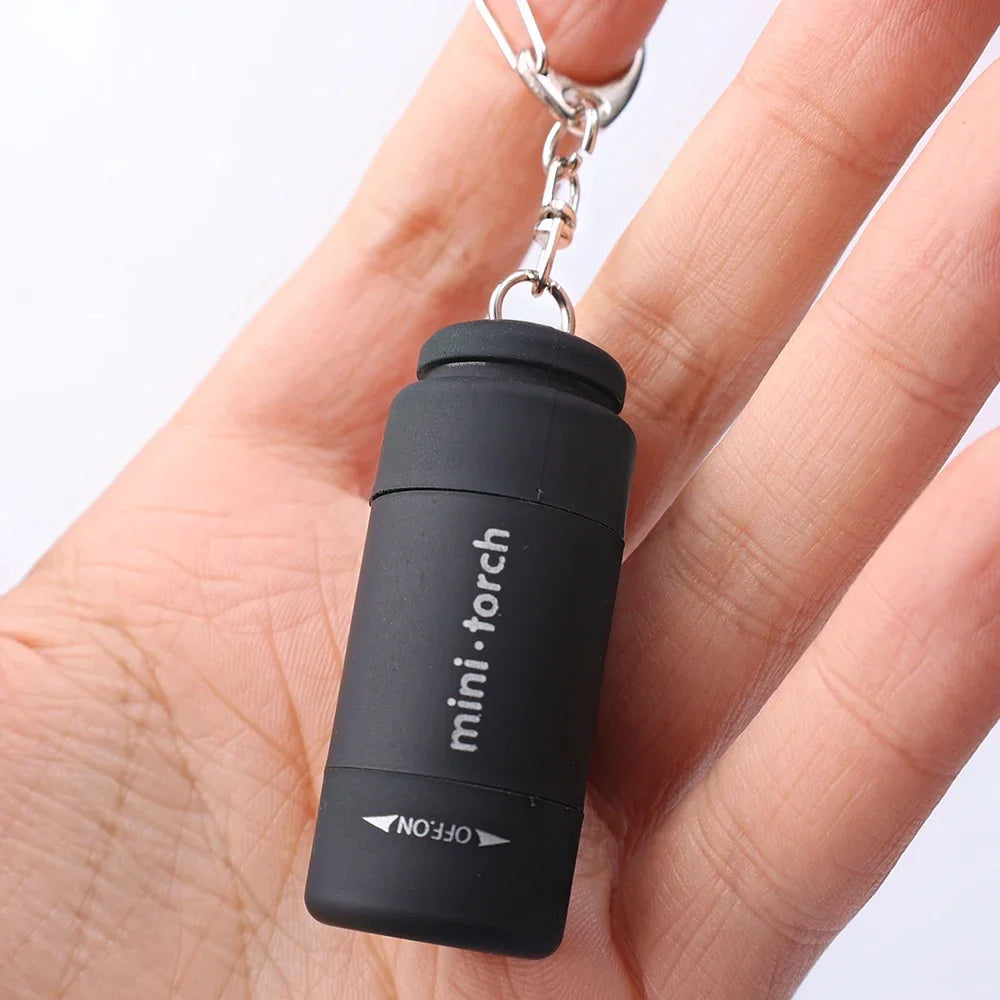 LED Micro USB Rechargeable Keychain Flashlight