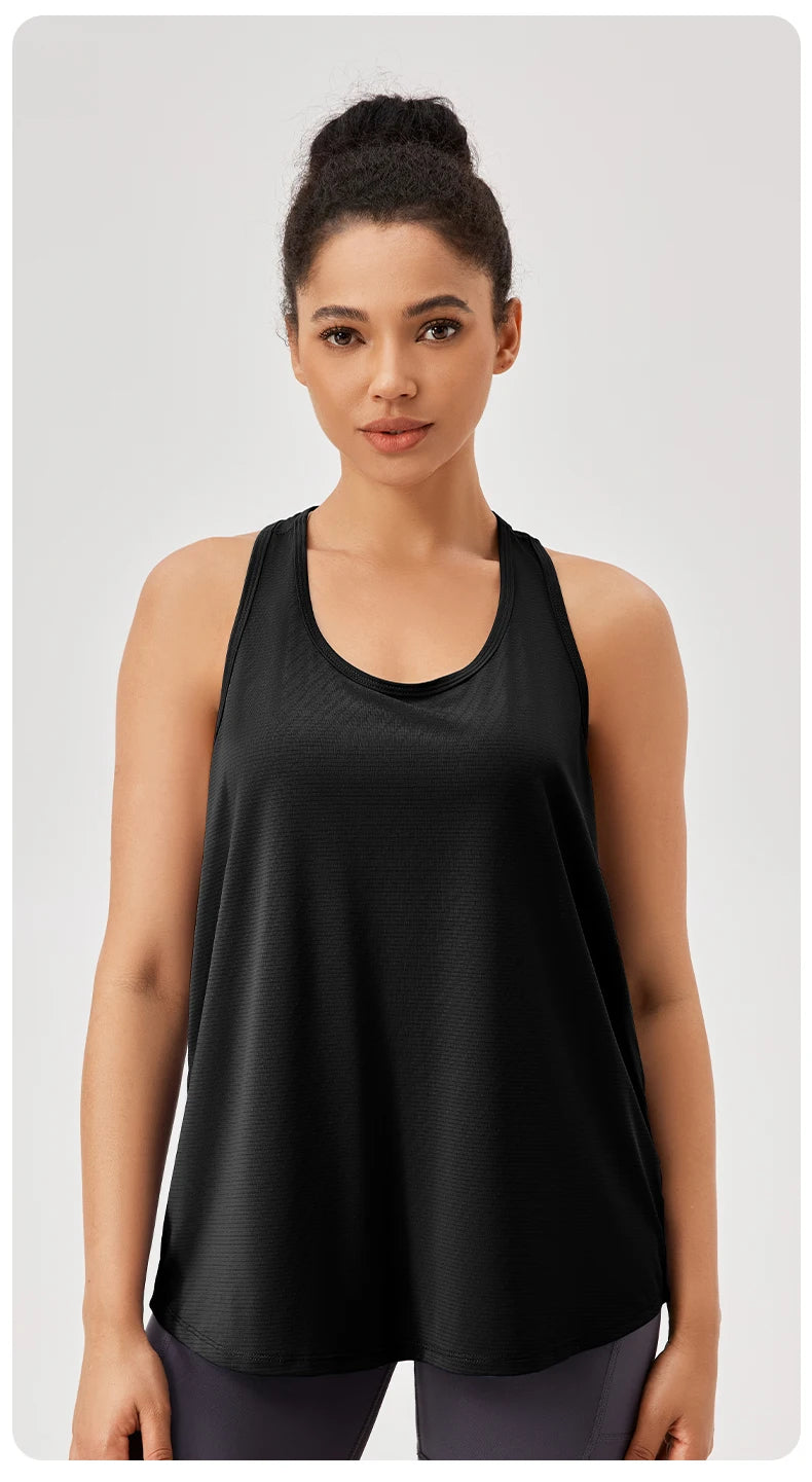Women's Quick-Dry Sleeveless Yoga Gym Tank Top