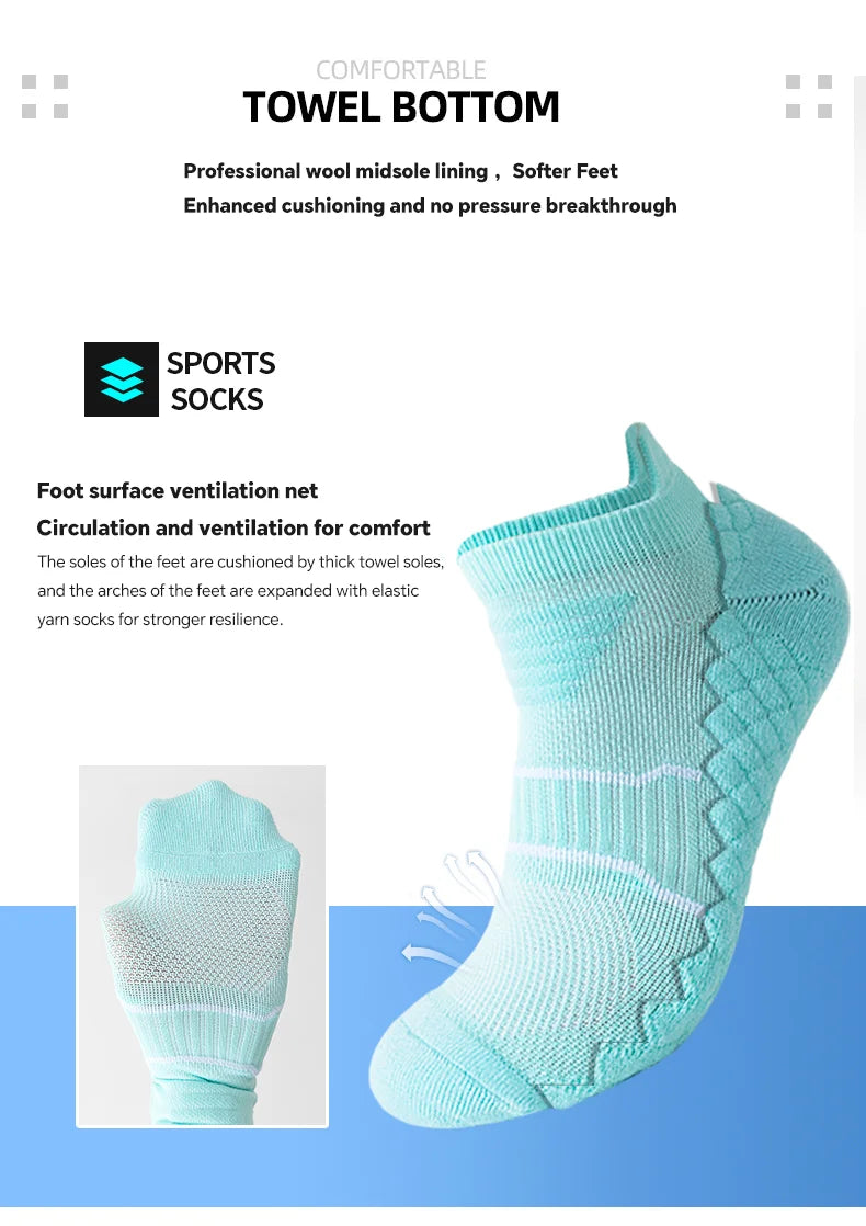 YUPAO Women’s Pure Cotton Breathable Anti-Slip Boat Socks