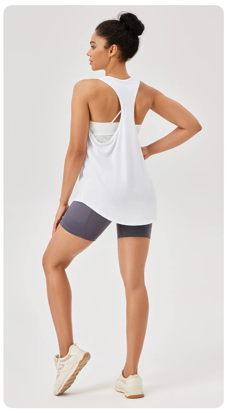 Women's Quick-Dry Sleeveless Yoga Gym Tank Top