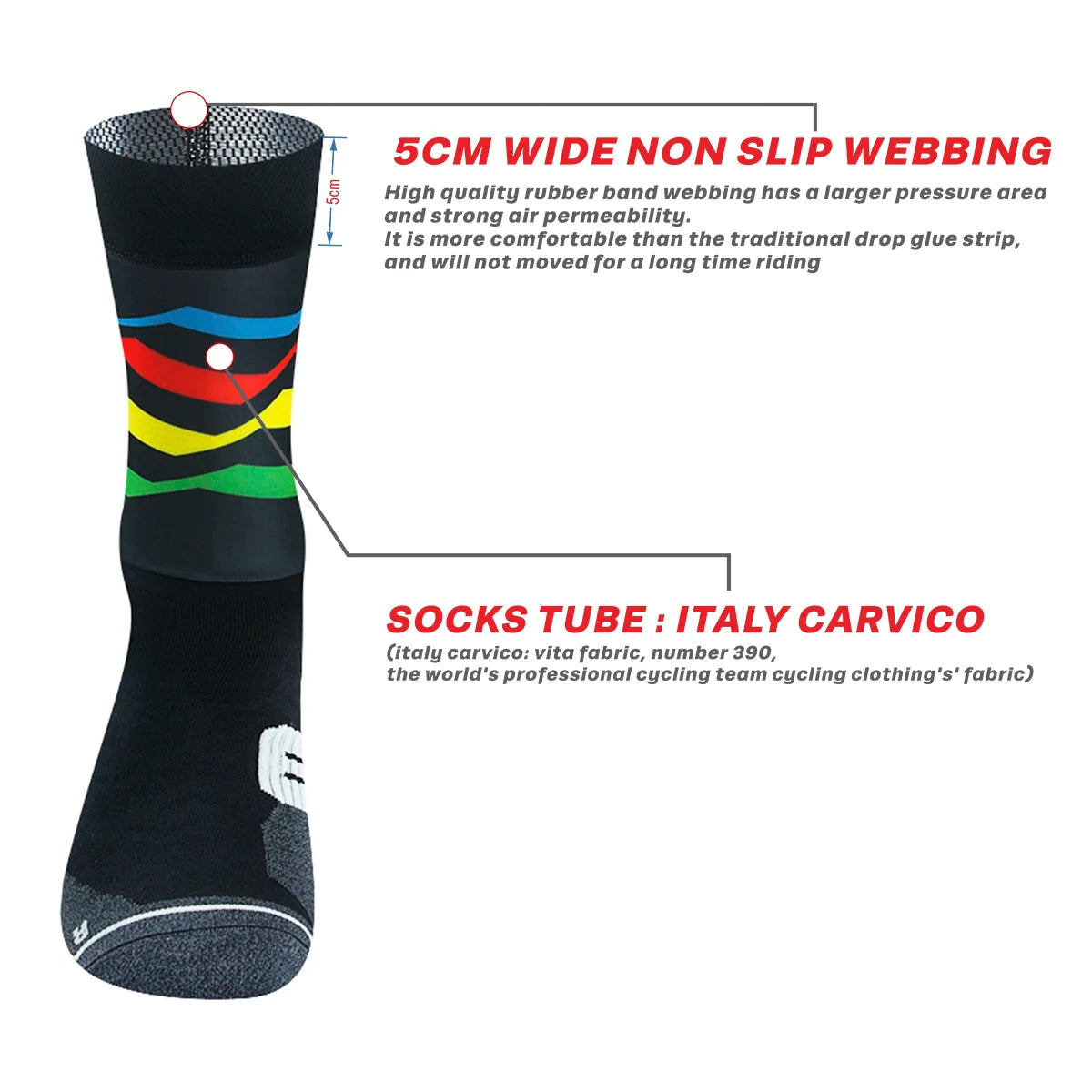 Compression 2024 Sport Cycling Socks
