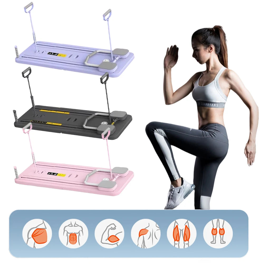 Multifunctional Foldable Abdominal Fitness Board with Timer