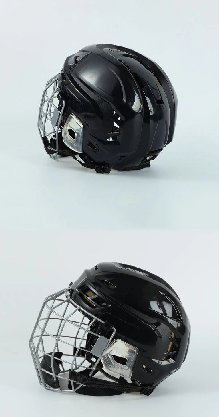 Adjustable Ice Hockey Helmet with Full Face Mask
