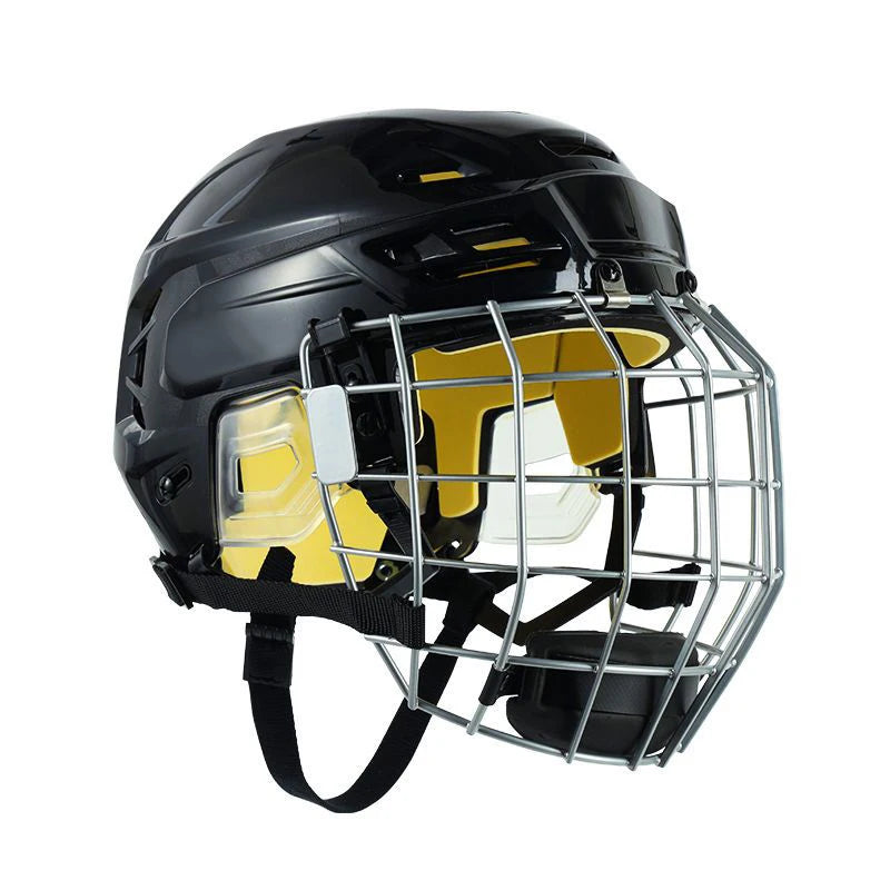 Adjustable Ice Hockey Helmet with Full Face Mask