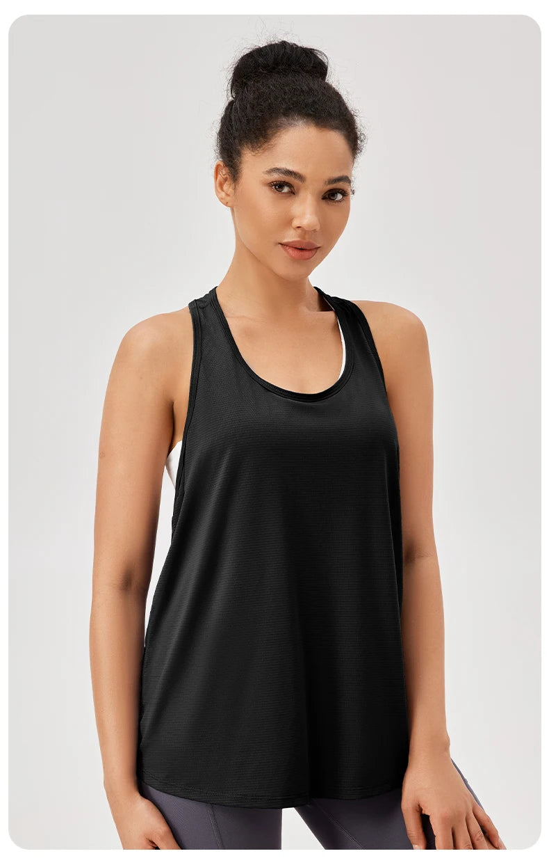 Women's Quick-Dry Sleeveless Yoga Gym Tank Top