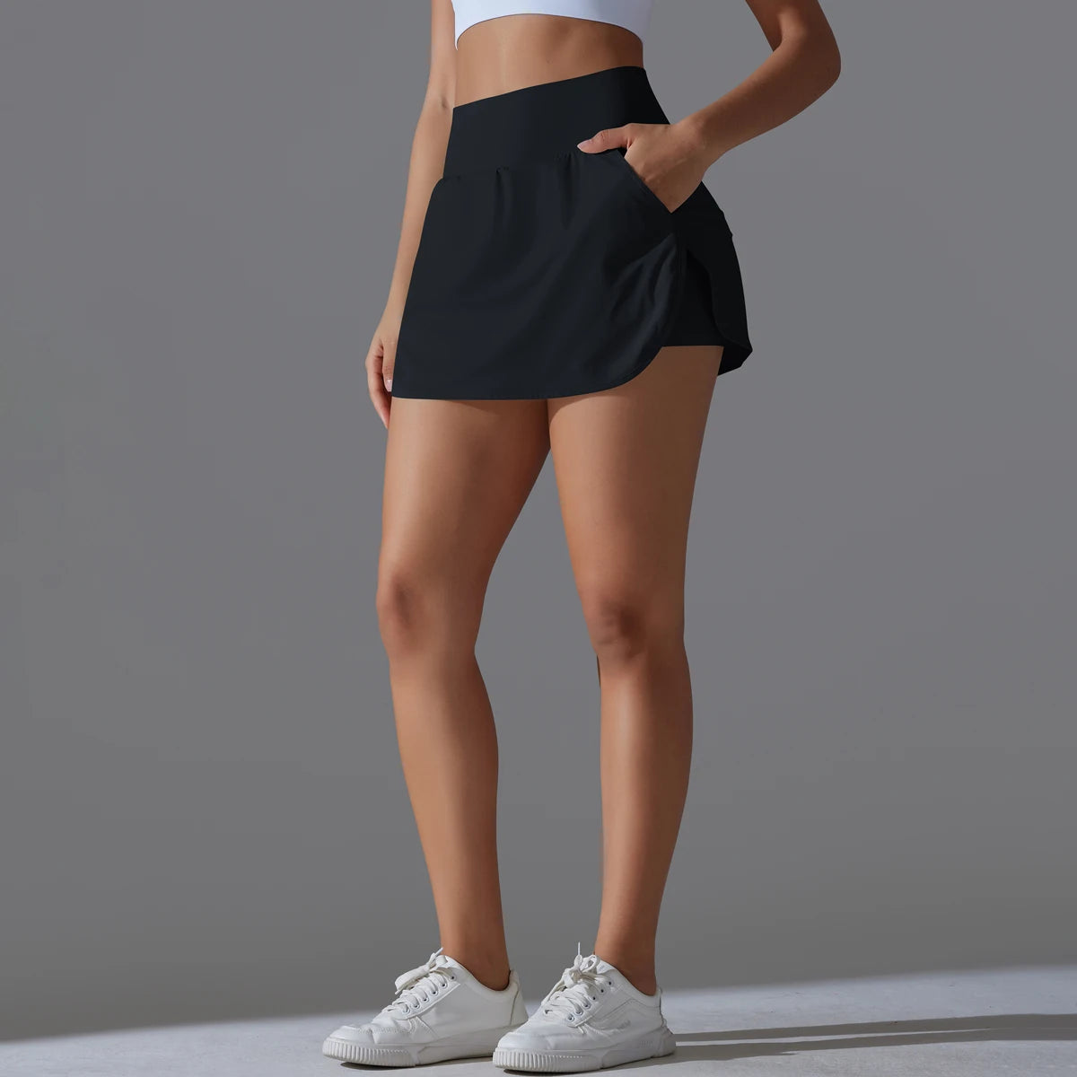 High-Waist Athletic Sports Skirt for Women