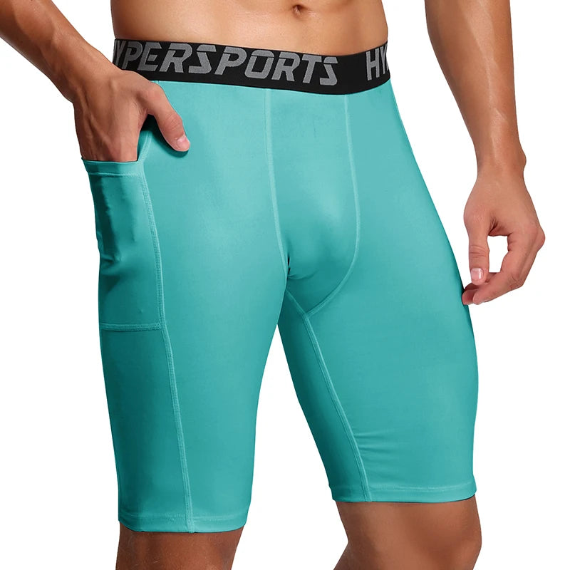 Men’s Quick-Dry Running Compression Shorts