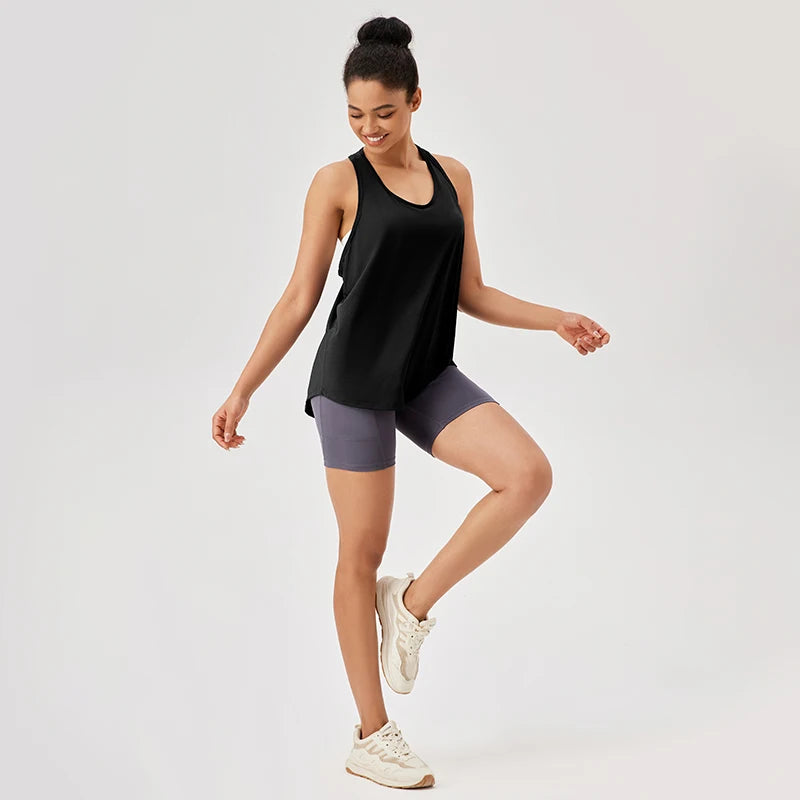 Women's Quick-Dry Sleeveless Yoga Gym Tank Top