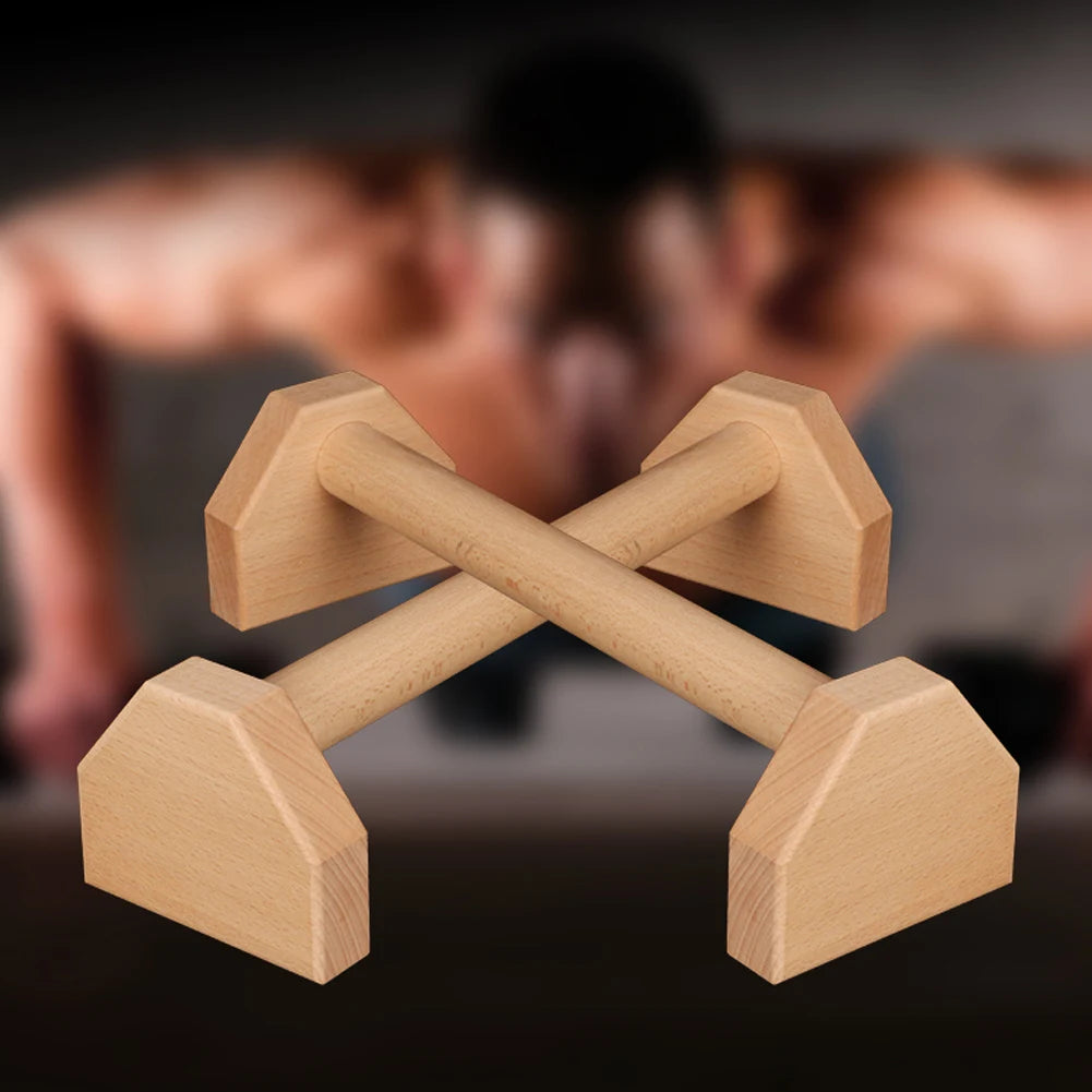 Wooden Non-Slip Push-up Stand