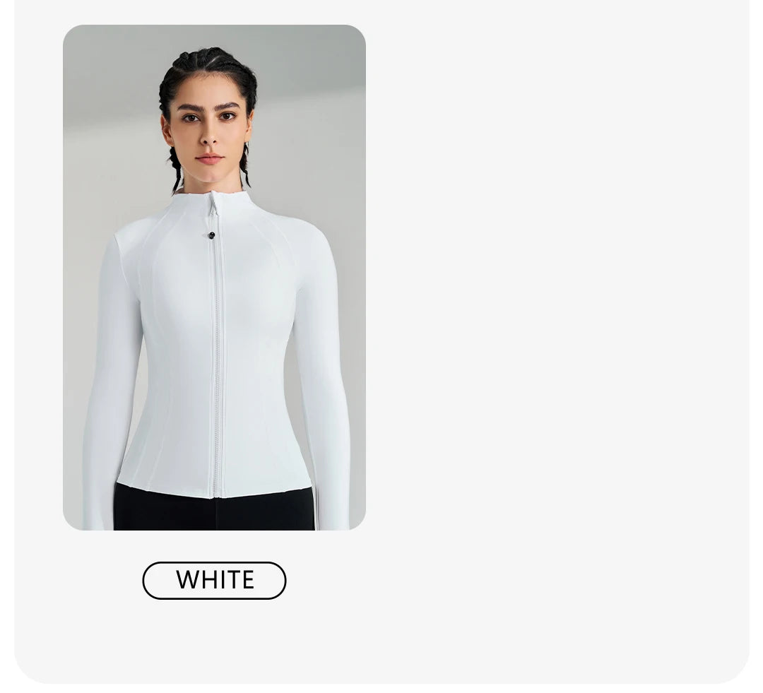 Women’s Full-Zip Yoga & Running Jacket with Thumbholes