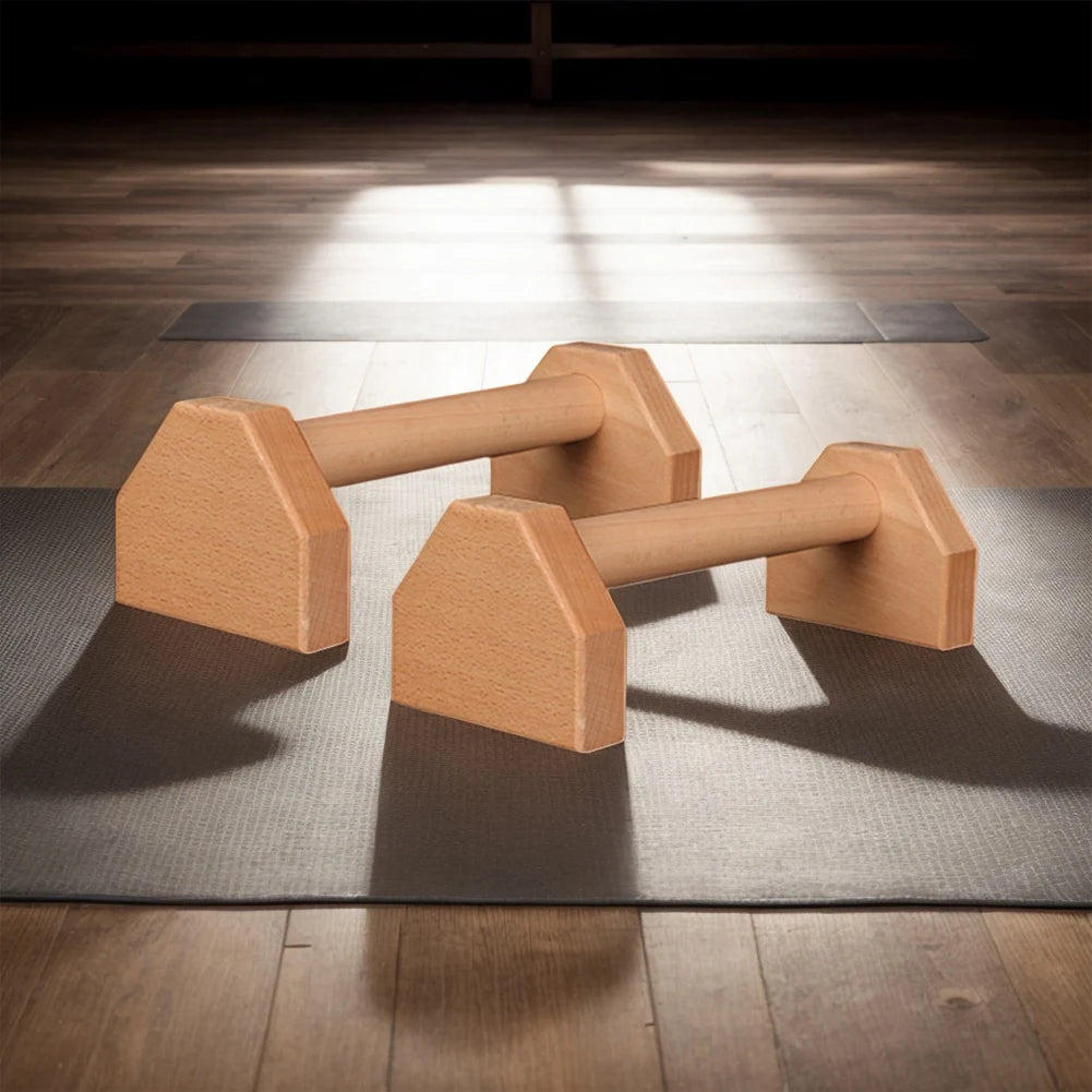 Wooden Non-Slip Push-up Stand