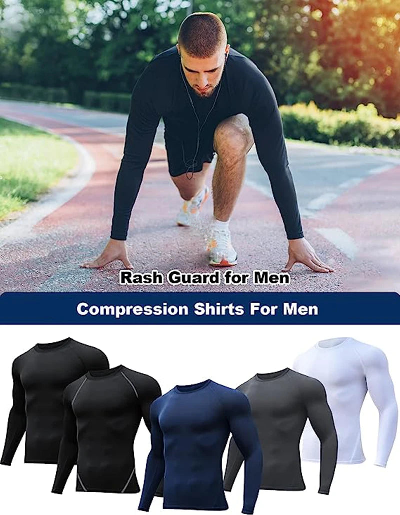 Bat Print Men’s Long Sleeve Compression Shirt | Quick Dry Athletic Rash Guard for Gym & TrainingBat Print Long Sleeve Compression Shirts for Men Gym Workout Running Tees Athletic Quick Dry Tshirts Tops Rash Guard Baselayers