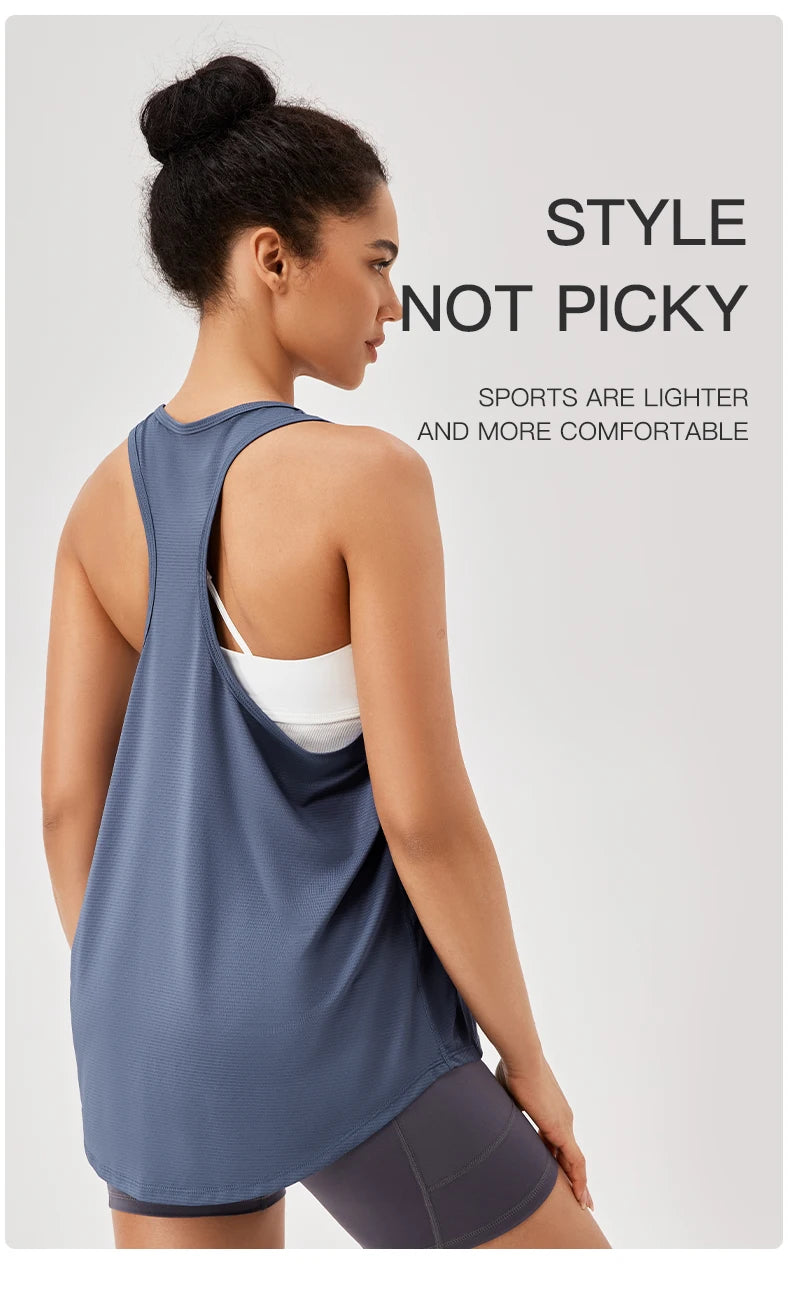 Women's Quick-Dry Sleeveless Yoga Gym Tank Top