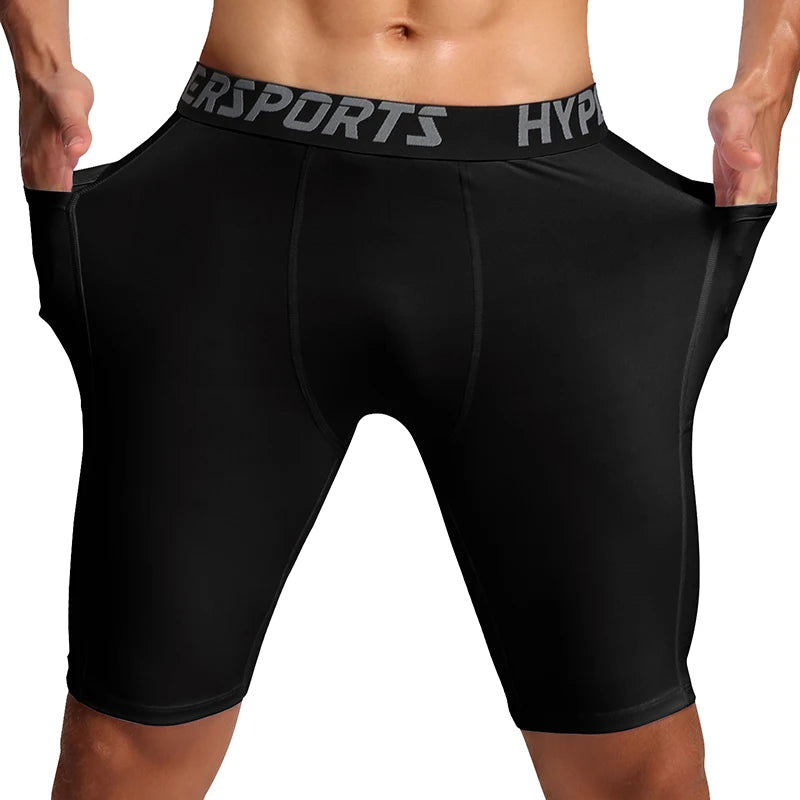 Men’s Quick-Dry Running Compression Shorts