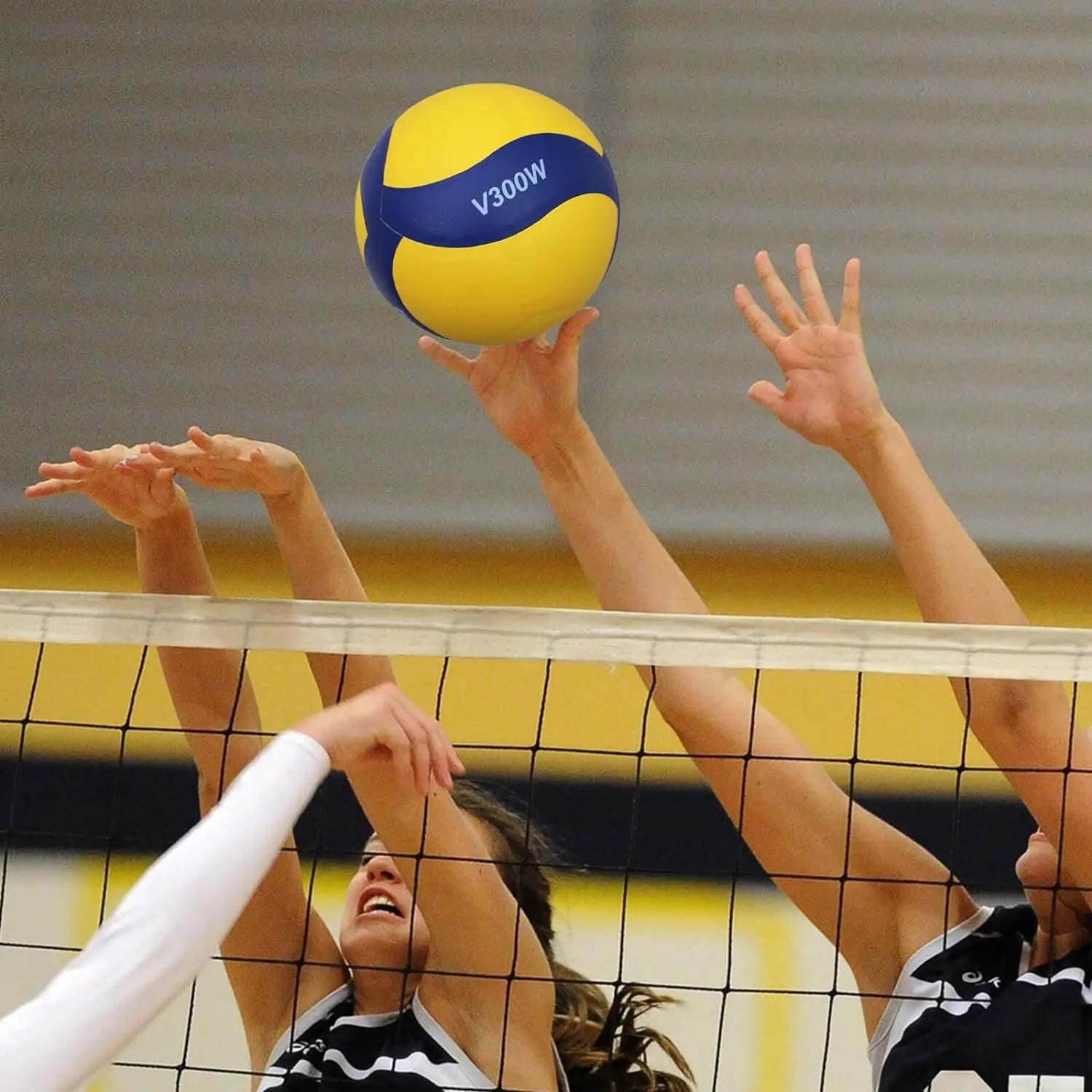 V200W/V300W PU Volleyball Size 5A – Blue/Yellow