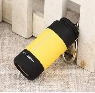 LED Micro USB Rechargeable Keychain Flashlight